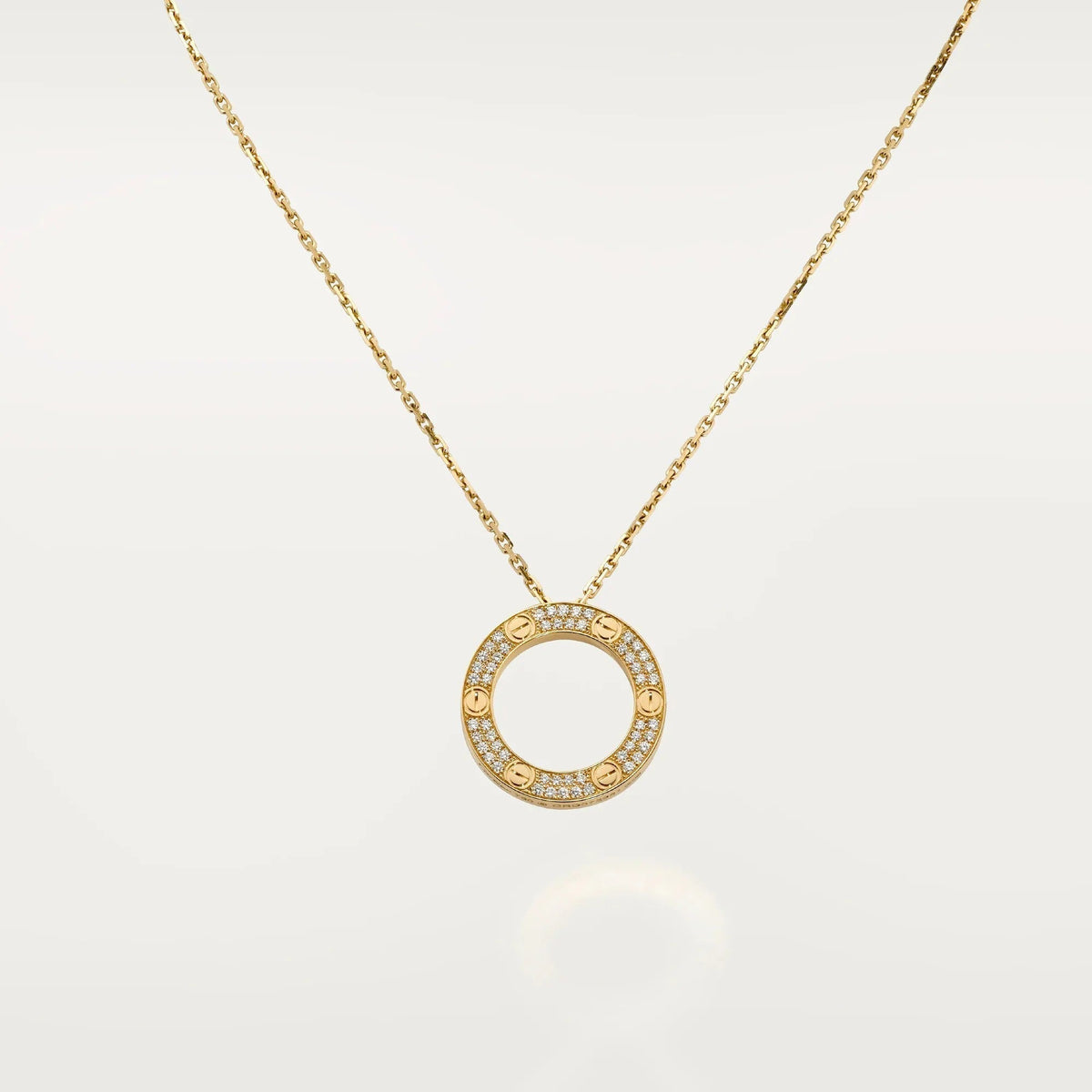[✨ROSE💎]LOVE NECKLACE 16MM  FULL DIAMOND