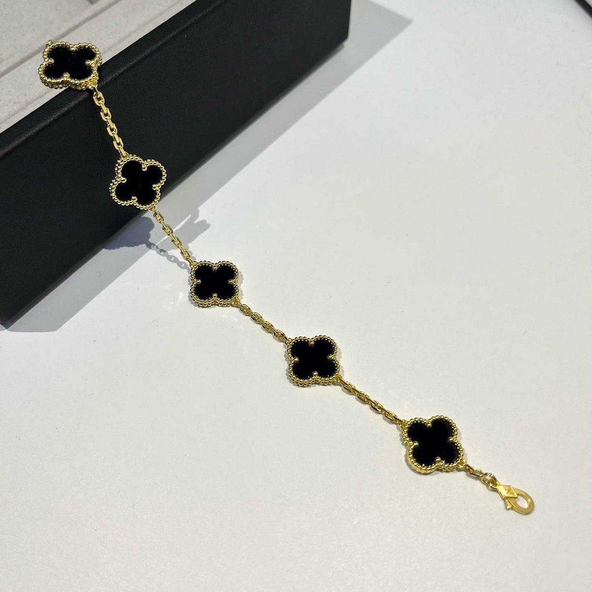 [✨ROSE💎] CLOVER 5 MOTIF ONYXS BRACELET COLLECTION