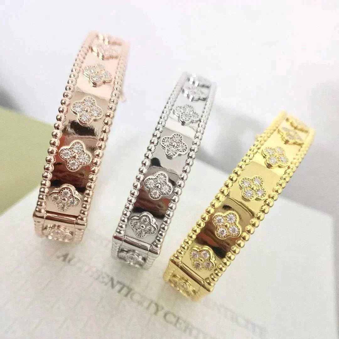 [✨ROSE💎]CLOVER BRACELET 8MM DIAMONDS