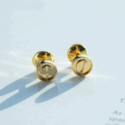 [✨ROSE💎]LOVE EARRINGS GOLD 10MM