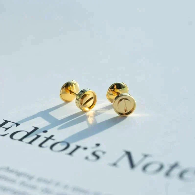 [✨ROSE💎]LOVE EARRINGS GOLD 10MM