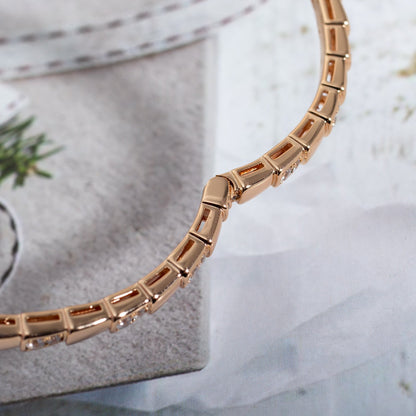 [✨ROSE💎]SERPENTI BRACELET PINK GOLD DIAMOND