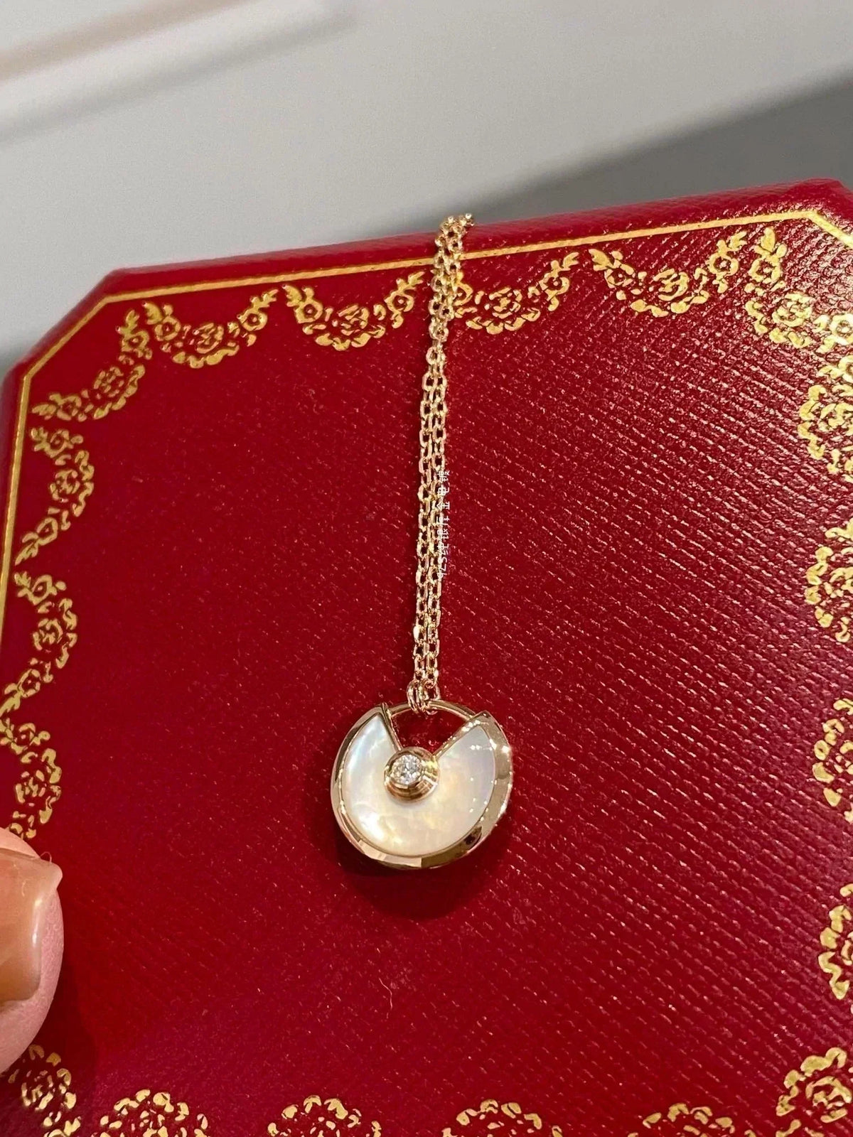 [✨ROSE💎]AMULETTE ROSE GOLD MOP NECKLACE