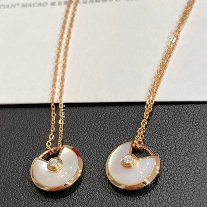 [✨ROSE💎]AMULETTE ROSE GOLD MOP NECKLACE
