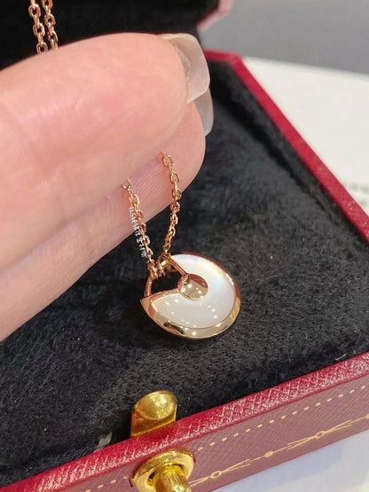 [✨ROSE💎]AMULETTE ROSE GOLD MOP NECKLACE
