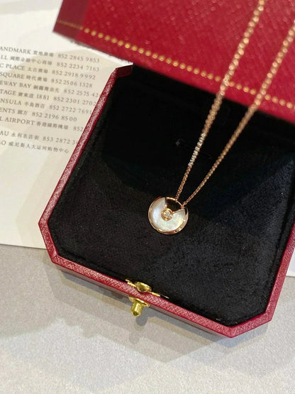 [✨ROSE💎]AMULETTE ROSE GOLD MOP NECKLACE