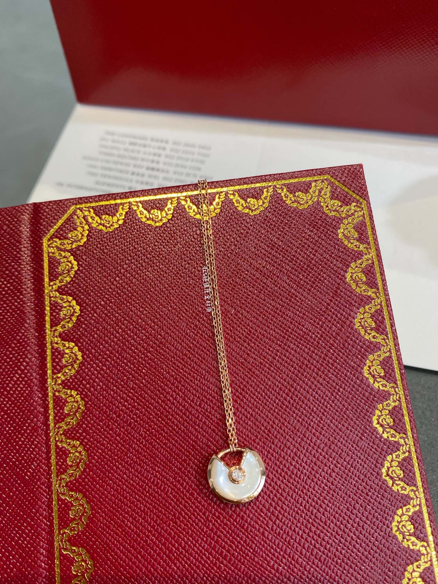 [✨ROSE💎]AMULETTE ROSE GOLD MOP NECKLACE