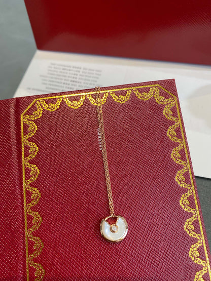 [✨ROSE💎]AMULETTE ROSE GOLD MOP NECKLACE