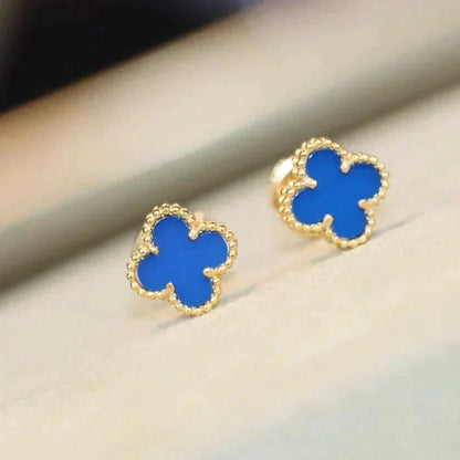[✨ROSE💎]CLOVER MINI 9.5MM TURQUOISE EARRINGS