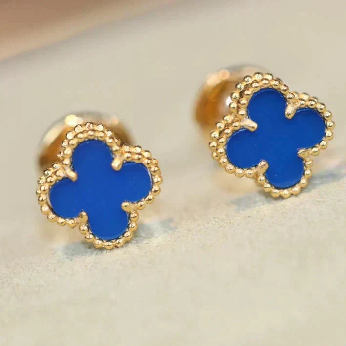 [✨ROSE💎]CLOVER MINI 9.5MM TURQUOISE EARRINGS