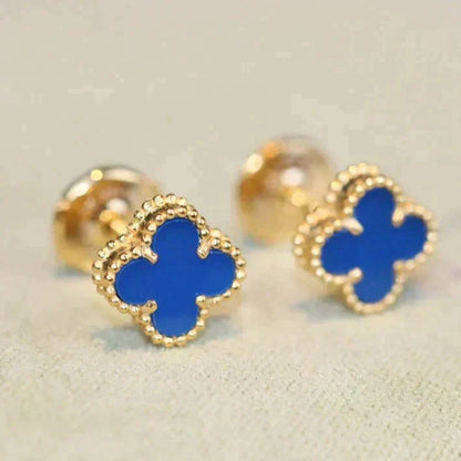 [✨ROSE💎]CLOVER MINI 9.5MM TURQUOISE EARRINGS