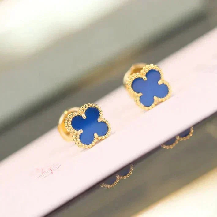 [✨ROSE💎]CLOVER MINI 9.5MM TURQUOISE EARRINGS
