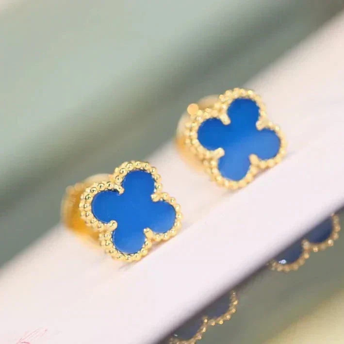 [✨ROSE💎]CLOVER MINI 9.5MM TURQUOISE EARRINGS