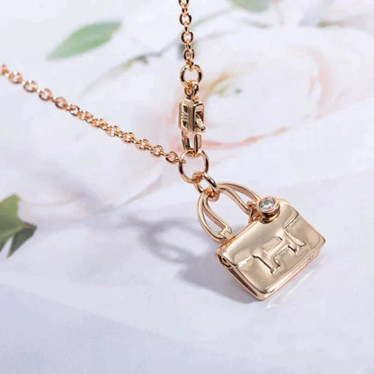 [✨ROSE💎]AMULETTE PEDANT ROSE GOLD NECKLACE