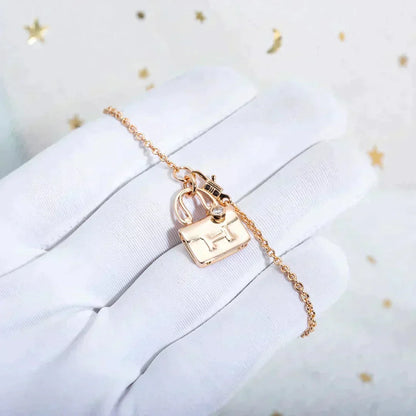 [✨ROSE💎]AMULETTE PEDANT ROSE GOLD NECKLACE