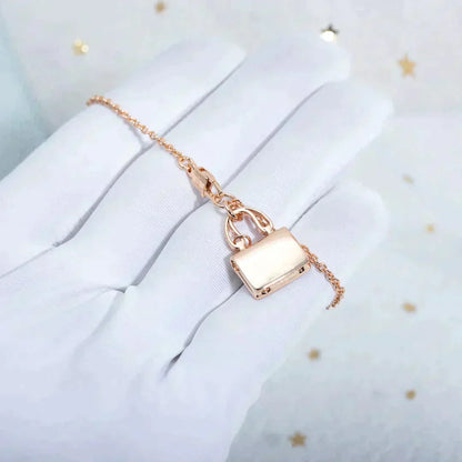 [✨ROSE💎]AMULETTE PEDANT ROSE GOLD NECKLACE