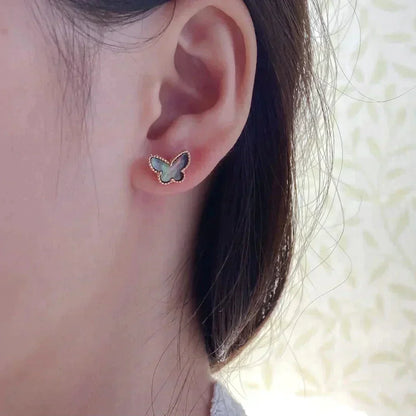 [✨ROSE💎]BUTTERFLY DARK MOP  EARRINGS