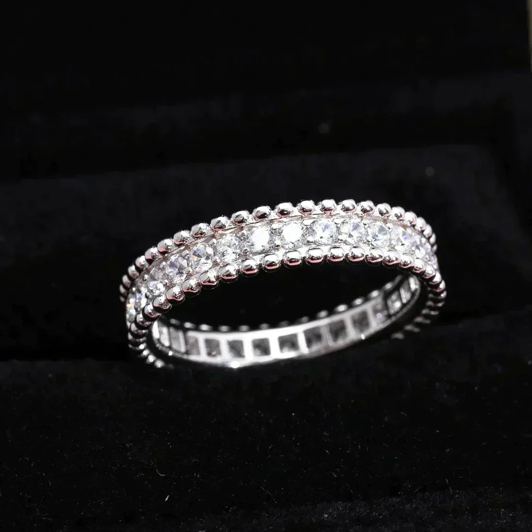[✨ROSE💎]PERLEE DIAMOND SILVER RING