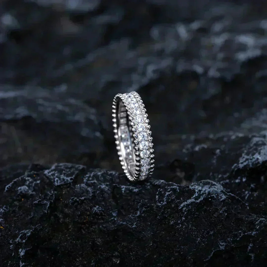 [✨ROSE💎]PERLEE DIAMOND SILVER RING