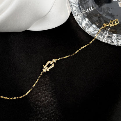 [✨ROSE💎]FORCE 10 FULL DIAMOND BUCKLE CHAIN LINK MINI MODEL