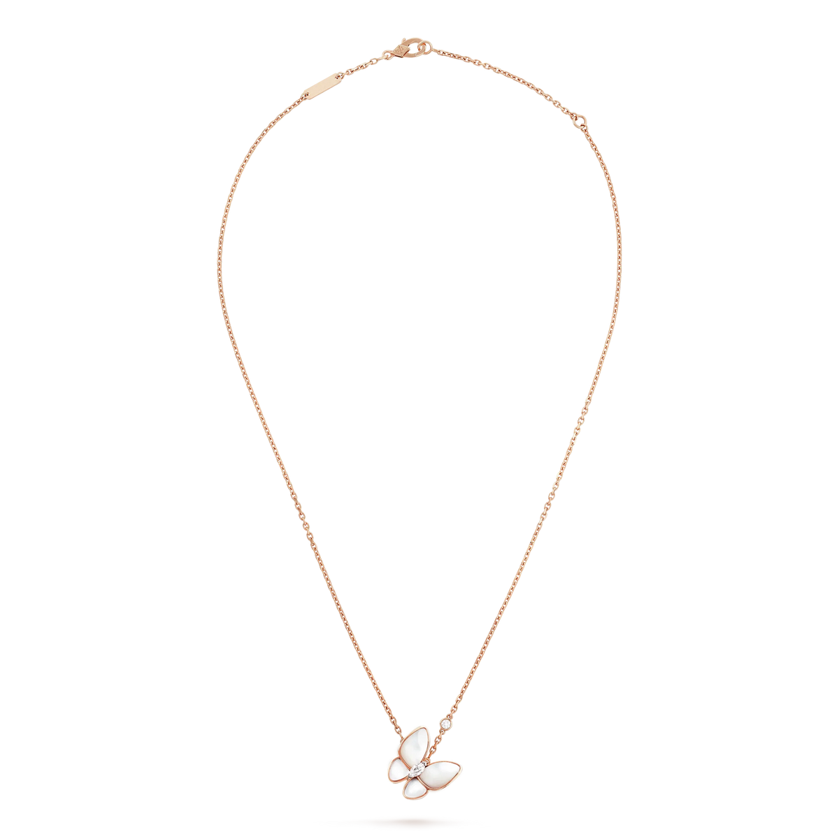 [✨ROSE💎]BUTTERFLY MOP DIAMOND NECKLACE