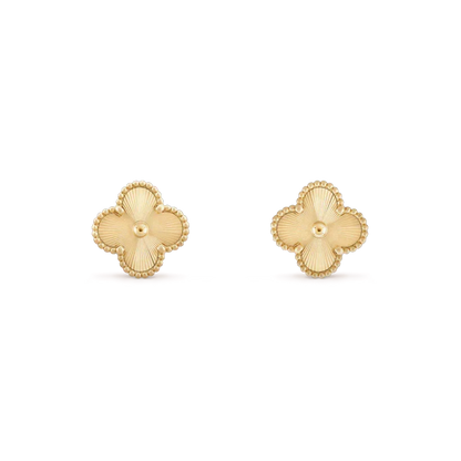 [✨ROSE💎]CLOVER MINI 9.5MM LASER EARRINGS