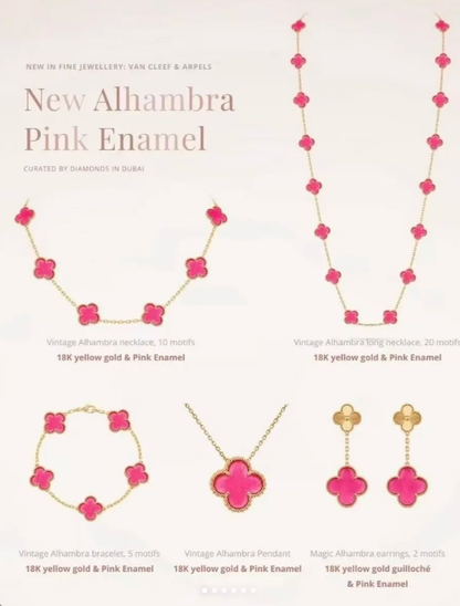 [✨ROSE💎] 26 NEW PINK BUBBLE ENAMEL SET