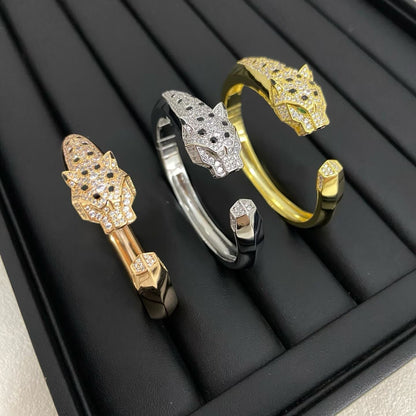 [✨ROSE💎]DIAMOND MACHINE LEOPARD BRACELET