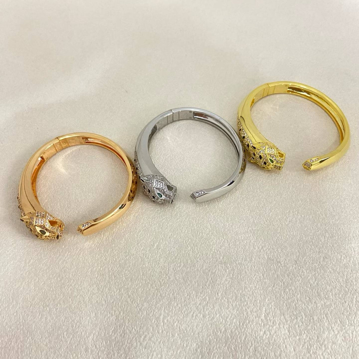[✨ROSE💎]DIAMOND MACHINE LEOPARD BRACELET