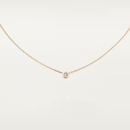 [✨ROSE💎]DAMOUR DIAMOND NECKLACE