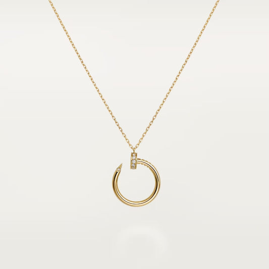[✨ROSE💎]JUSTE NECKLACE HALF DIAMOND