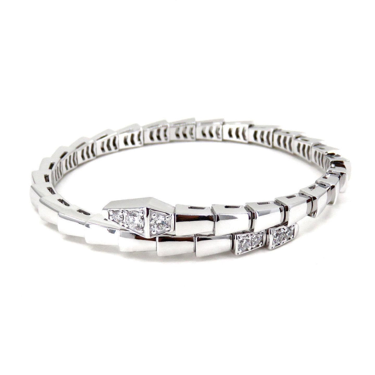 [✨ROSE💎]SERPENTI BRACELET DIAMONDS SILVER