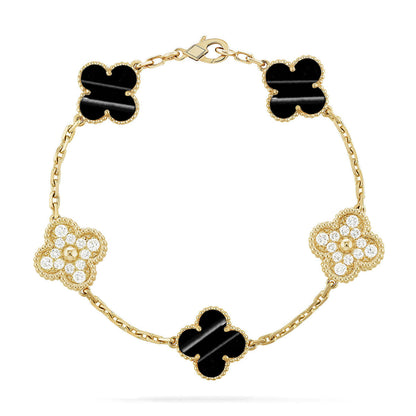 [✨ROSE💎] CLOVER 5 MOTIF PULSAR STONE BRACELET COLLECTION
