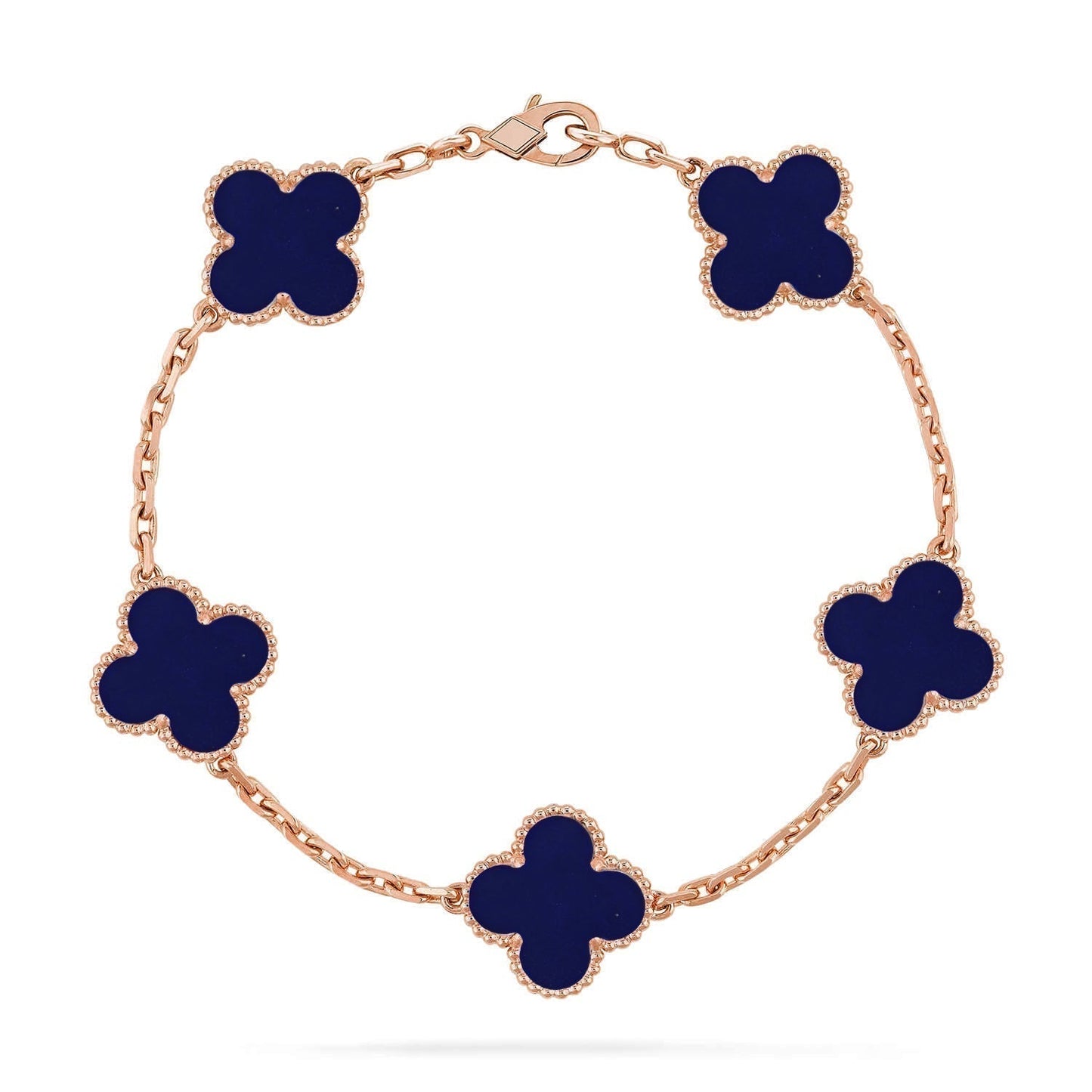 [✨ROSE💎]CLOVER 5 MOTIF LAPIS LAZULI BRACELET COLLECTION