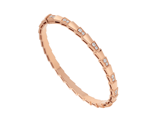 [✨ROSE💎]SERPENTI BRACELET PINK GOLD DIAMOND