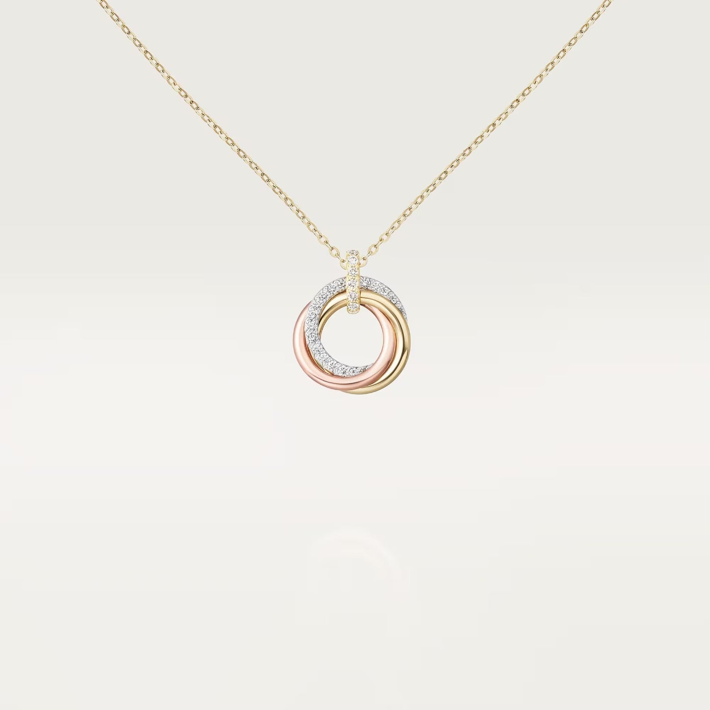 [✨ROSE💎]TRINITY SMALL NECKLACE