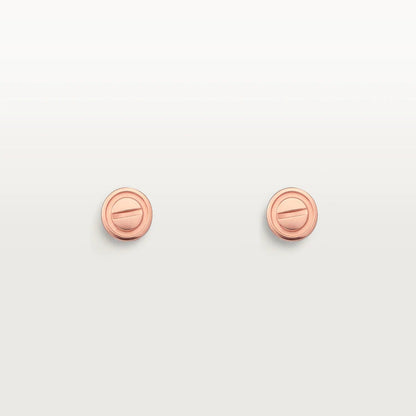 [✨ROSE💎]LOVE EARRINGS PINK GOLD 10MM