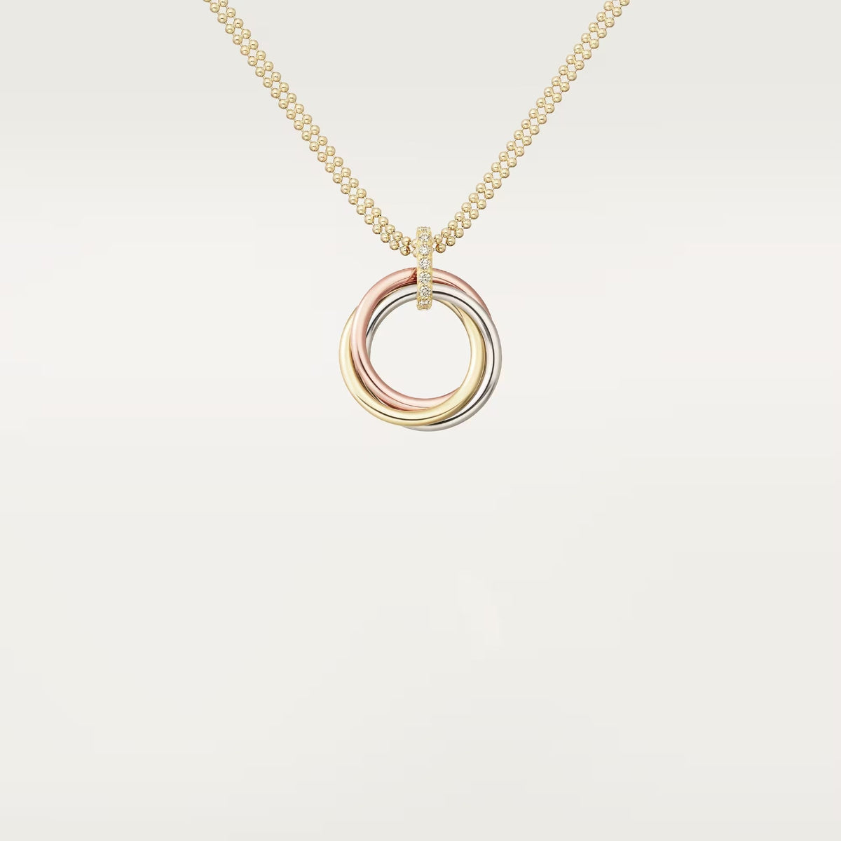 [✨ROSE💎]TRINITY MEDIUM  DIAMONDS NECKLACE