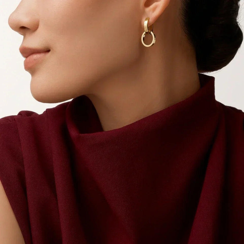[✨ROSE💎]LOVE 3.3MM DANGLE EARRINGS