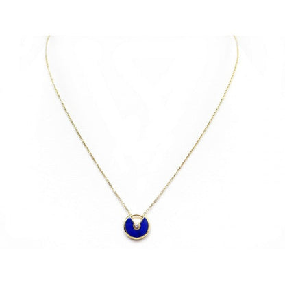 [✨ROSE💎]AMULETTE ROSE GOLD AGATE NECKLACE