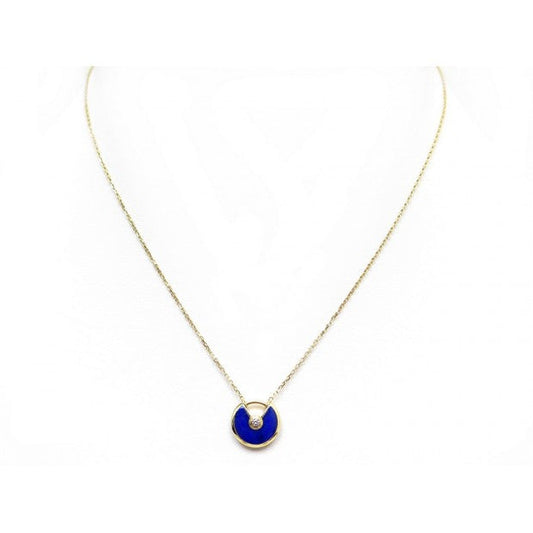 [✨ROSE💎]AMULETTE ROSE GOLD AGATE NECKLACE