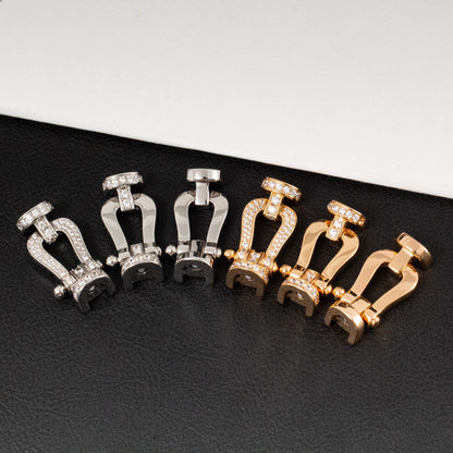 [✨ROSE💎]FORCE LARGE HORSESHOE NO DIAMOND BRACELET SILVER