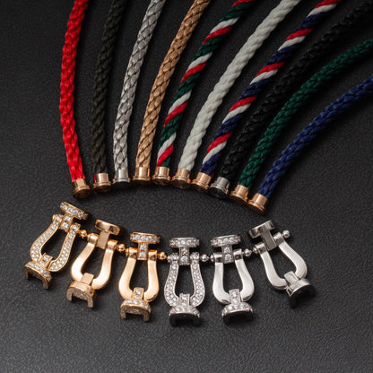 [✨ROSE💎]FORCE LARGE HORSESHOE NO DIAMOND BRACELET SILVER