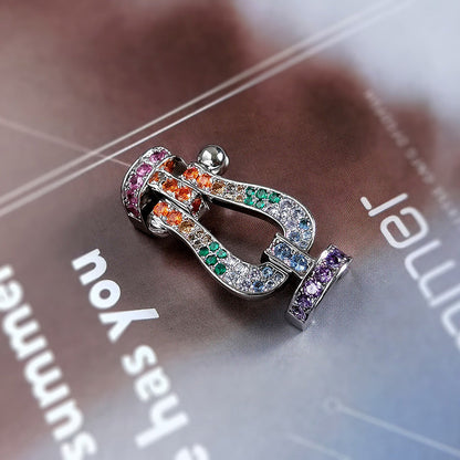 [✨ROSE💎]FORCE LARGE HORSESHOE CLASP  METAL BRACELET