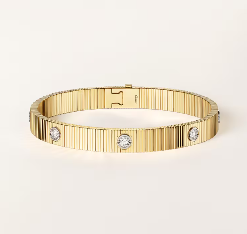 [✨ROSE💎] NEW 7 MM 7-DIAMOND HEART-SHAPED BRACELET