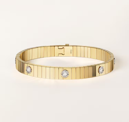 [✨ROSE💎] NEW 7 MM 7-DIAMOND HEART-SHAPED BRACELET