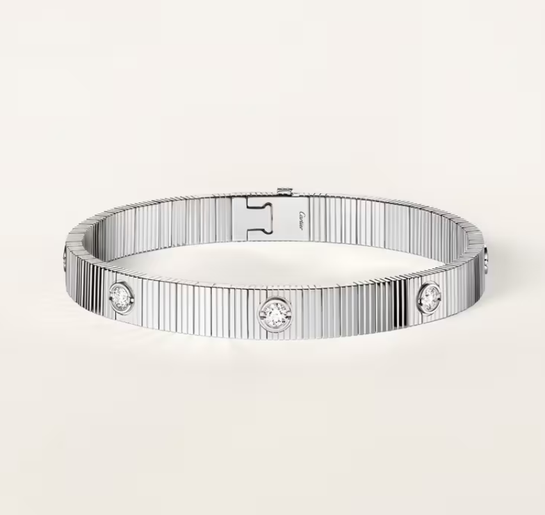 [✨ROSE💎] NEW 7 MM 7-DIAMOND HEART-SHAPED BRACELET
