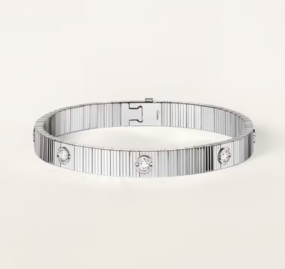 [✨ROSE💎] NEW 7 MM 7-DIAMOND HEART-SHAPED BRACELET