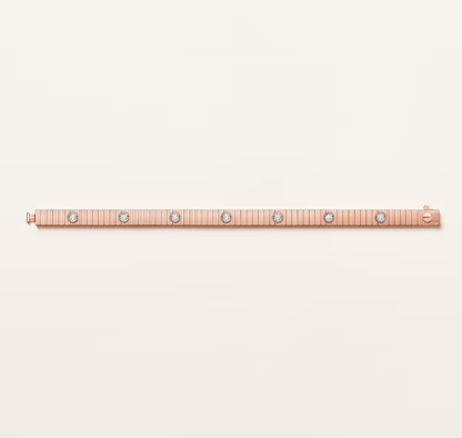 [✨ROSE💎] NEW 7 MM 7-DIAMOND HEART-SHAPED BRACELET