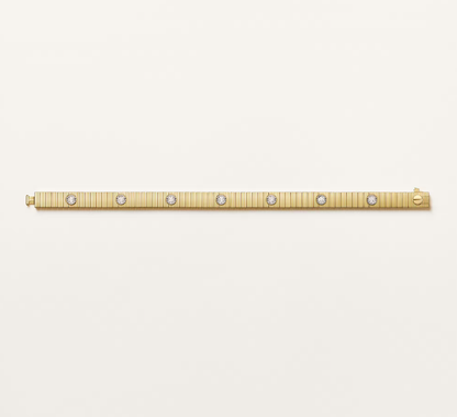 [✨ROSE💎] NEW 7 MM 7-DIAMOND HEART-SHAPED BRACELET
